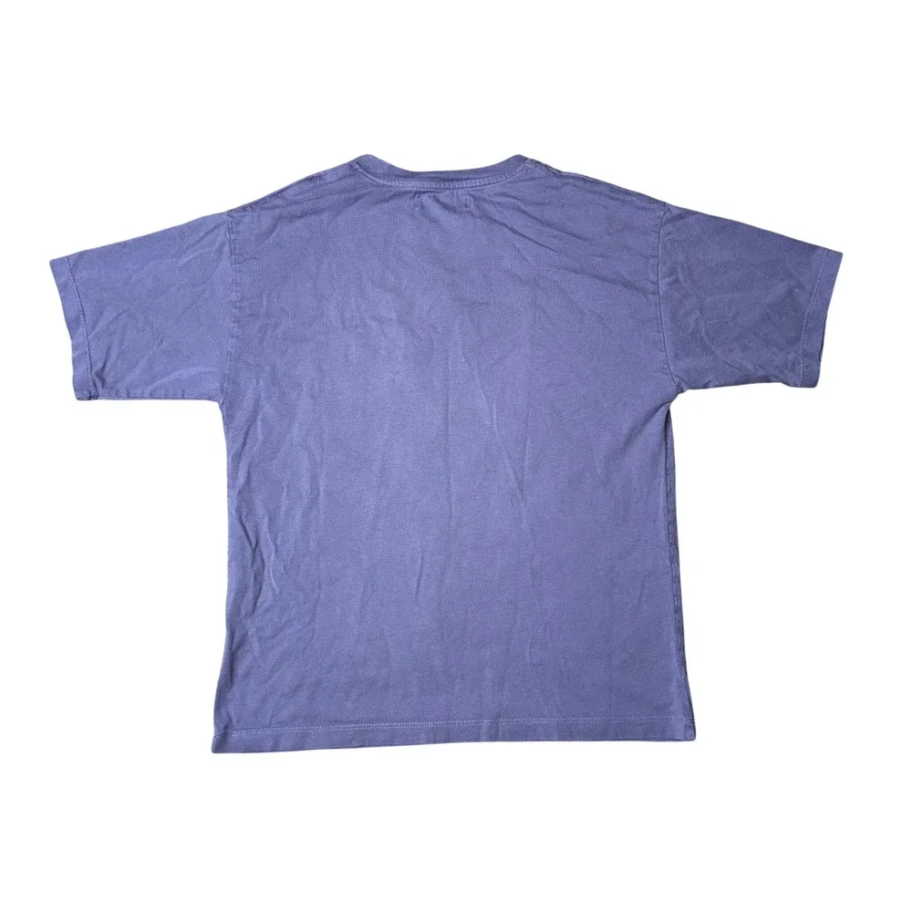 Zara Graphic Tee Kids‎ 11-12 Purple Excellent Embossed Quote Short Sleeve